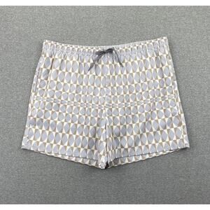 Open Edit Nordstrom Mens XL Recycled Volley Swim Trunks 4" Purple Diamond Grid
